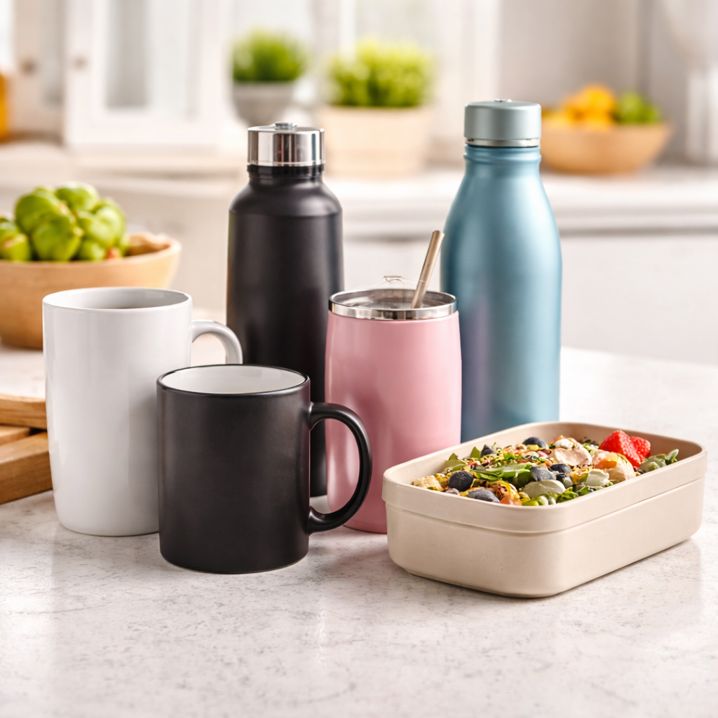 Tazas, Botellas y Recipientes