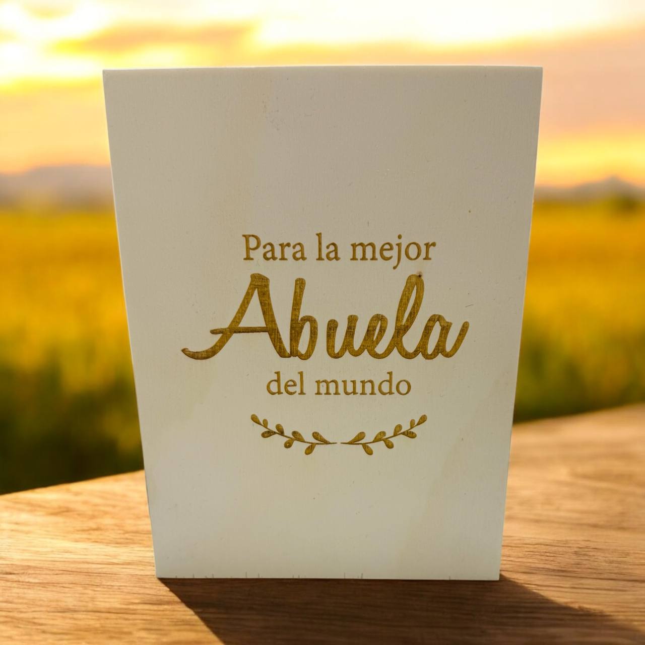 ¡CUADRO de MADERA PERSONALIZADO con FOTO y GRABADO!