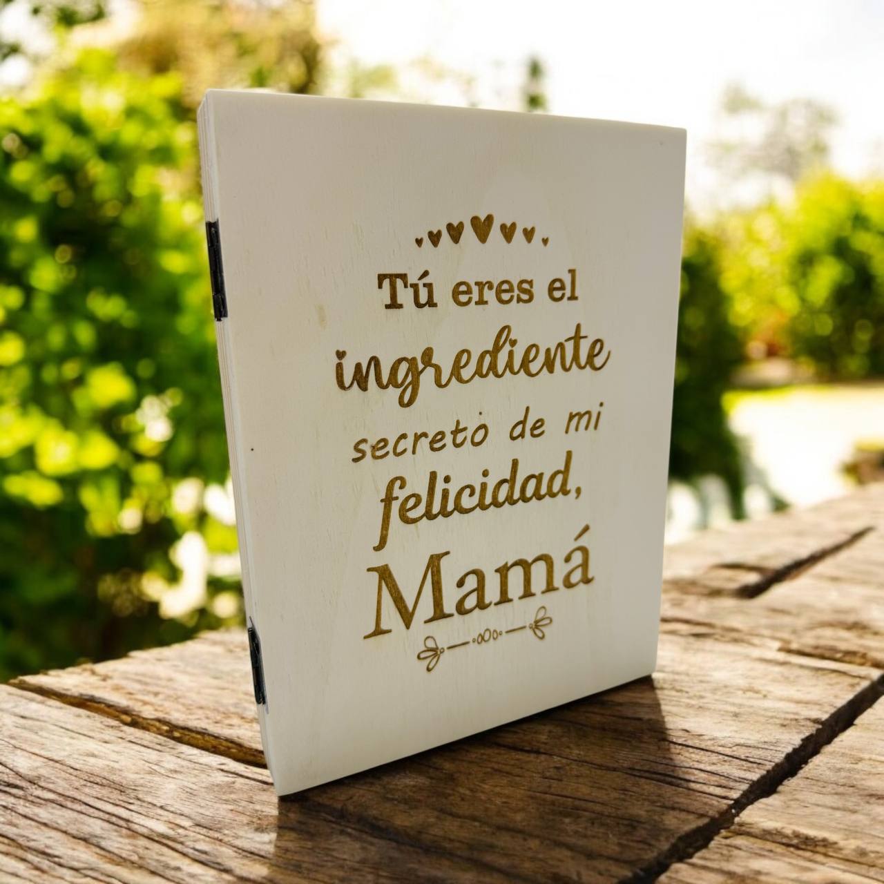 ¡CUADRO de MADERA PERSONALIZADO con FOTO y GRABADO!