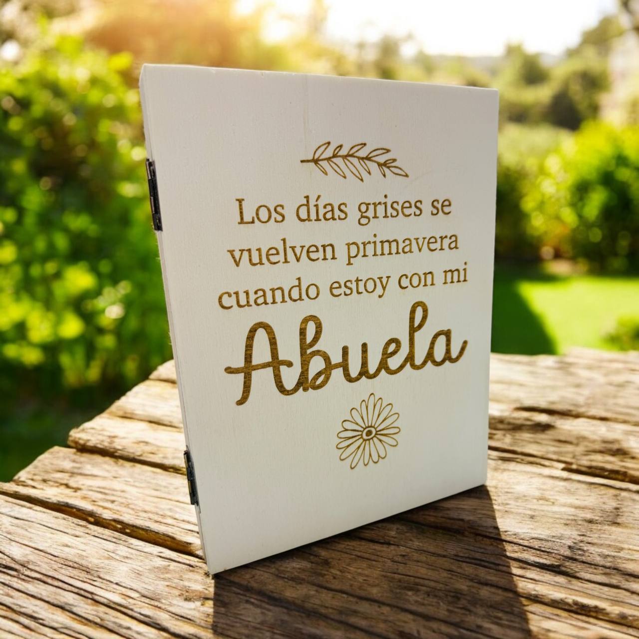 ¡CUADRO de MADERA PERSONALIZADO con FOTO y GRABADO!