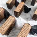 ¡MARCAPÁGINAS de MADERA PERSONALIZADO con GRABADO!