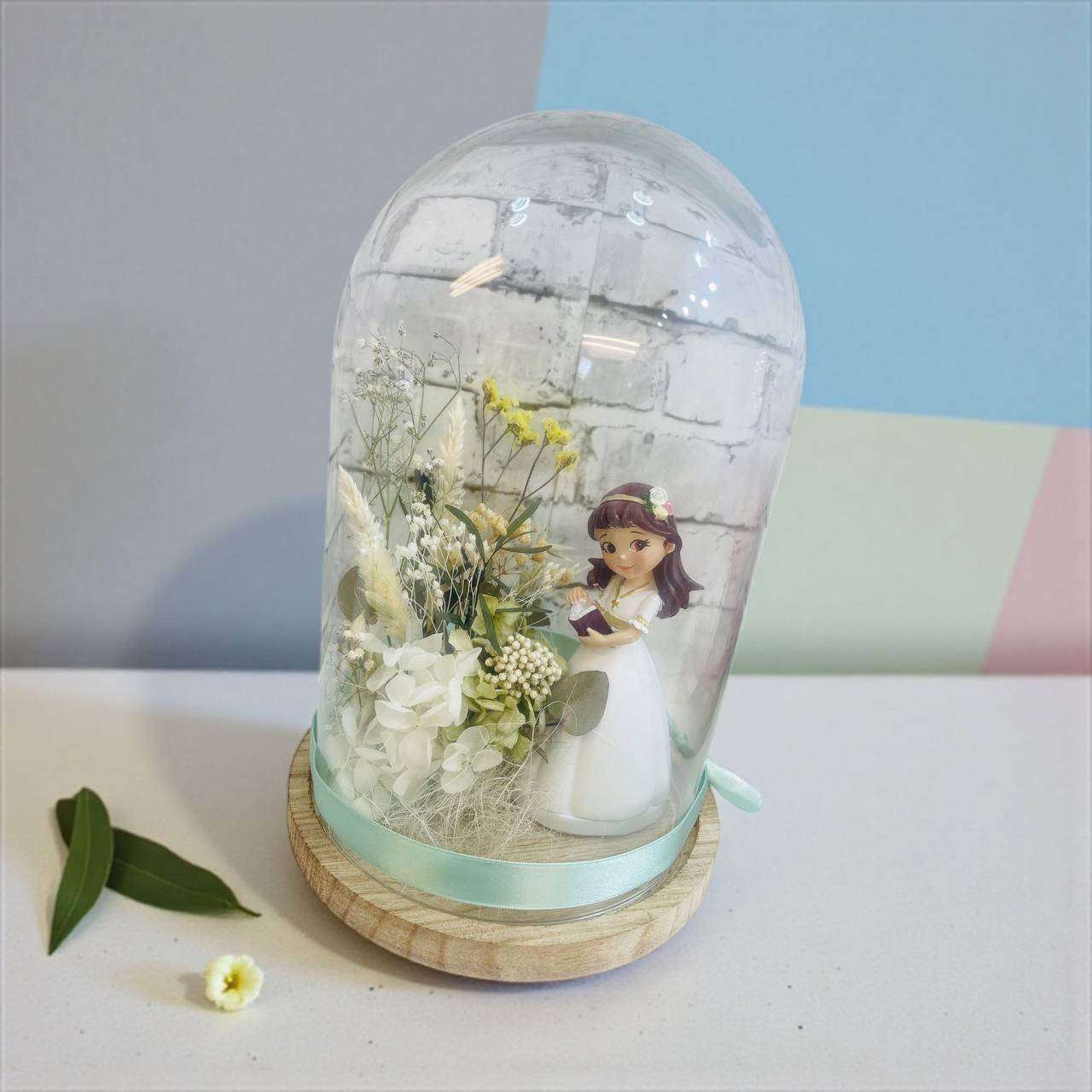 ¡CÚPULA PERSONALIZADA de COMUNIÓN con FIGURA y FLORES!