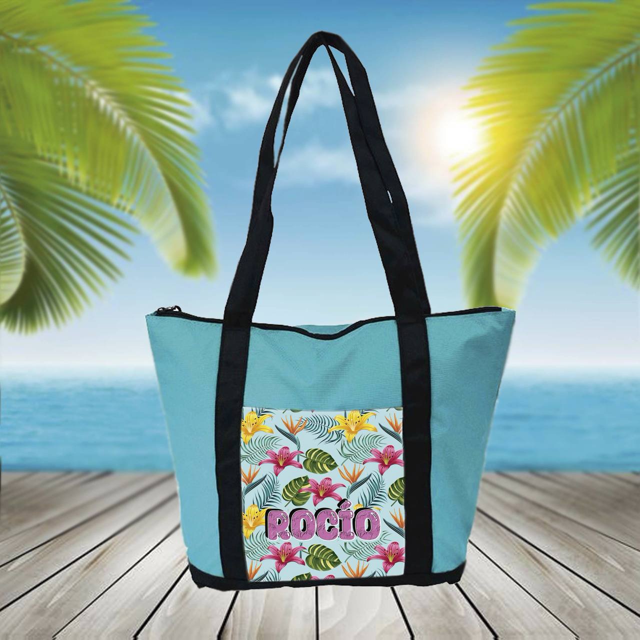 ¡BOLSO PERSONALIZADO de PLAYA con NOMBRE!