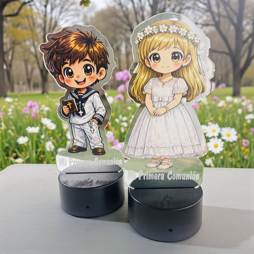 ✨ LÁMPARAS LED PERSONALIZADAS – MI PRIMERA COMUNIÓN ✨