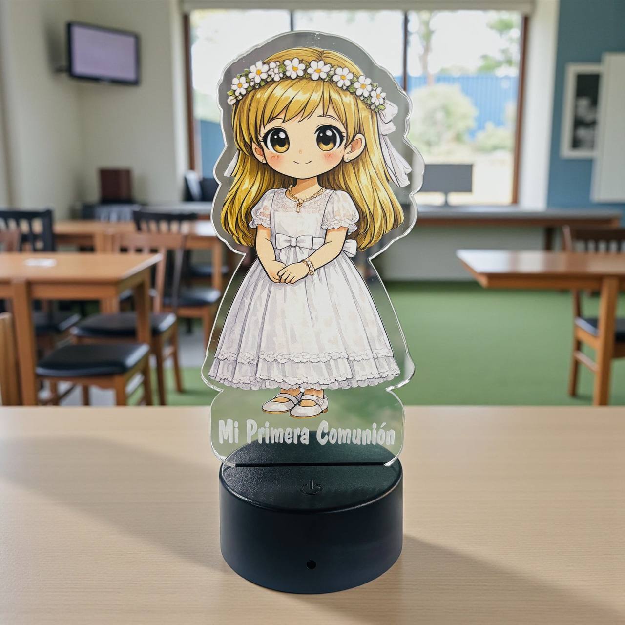 ✨ LÁMPARAS LED PERSONALIZADAS – MI PRIMERA COMUNIÓN ✨
