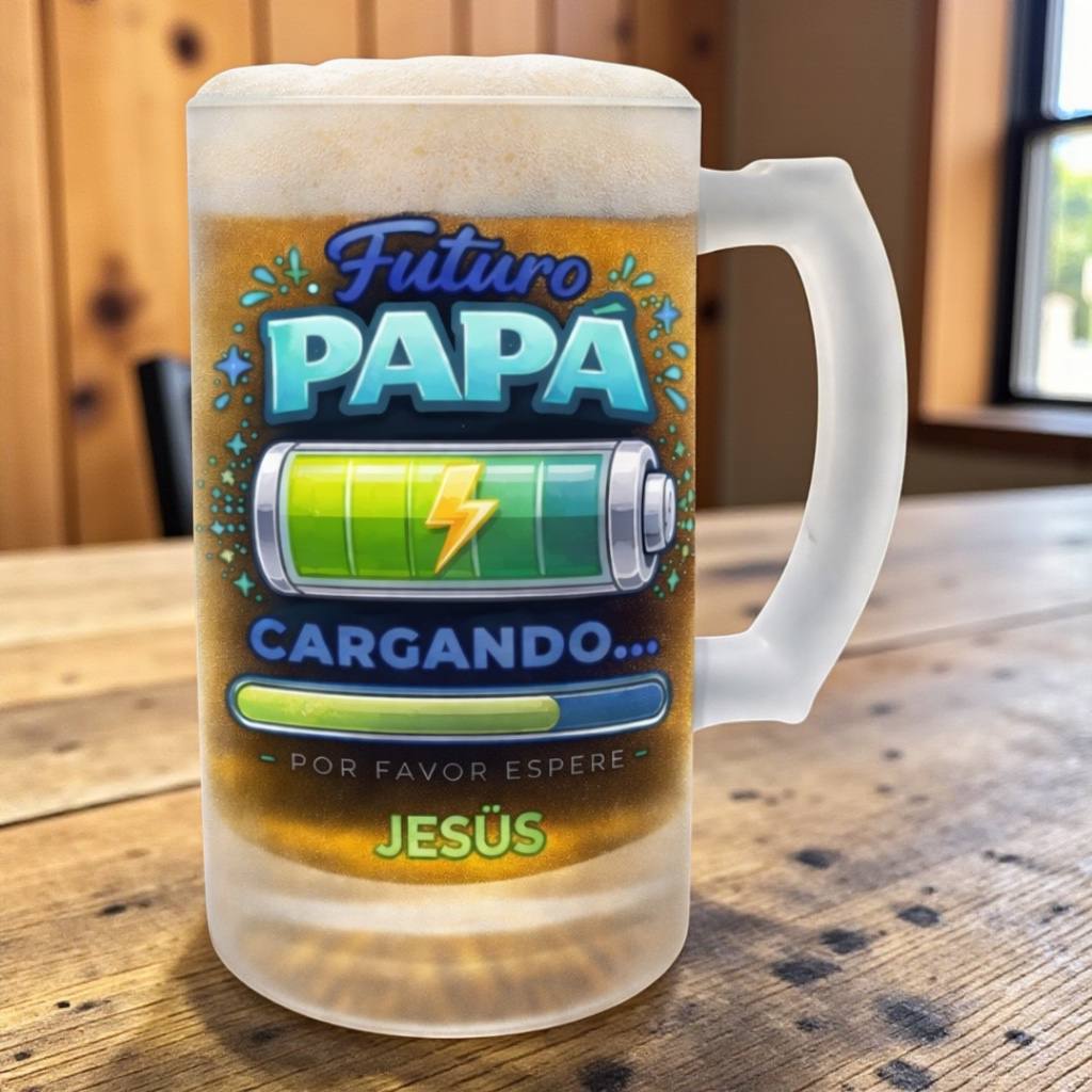 🍺✨ Jarra de Cerveza Personalizada para Papá – El Regalo Más Refrescante ✨🍺