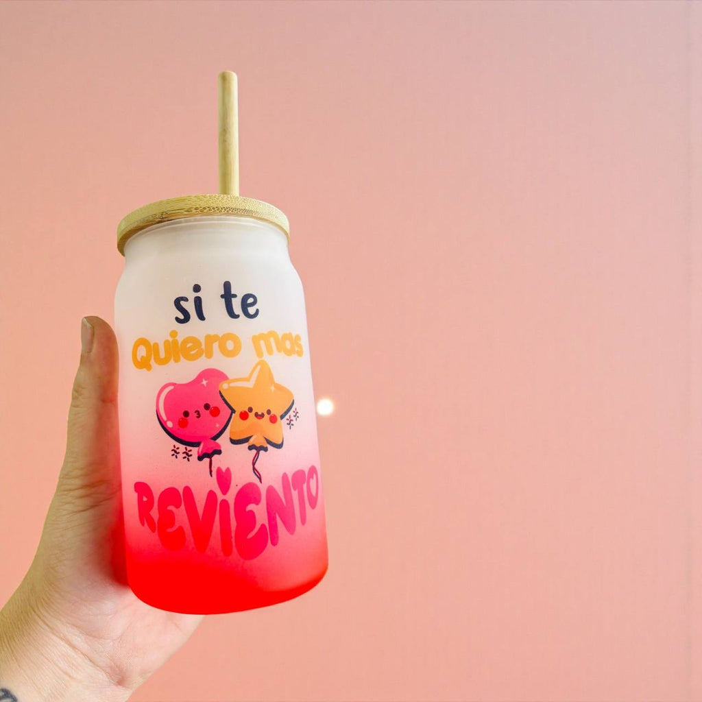 ¡VASO TÉRMICO CON PAJITA DE BAMBÚ Y DISEÑO ORIGINAL!