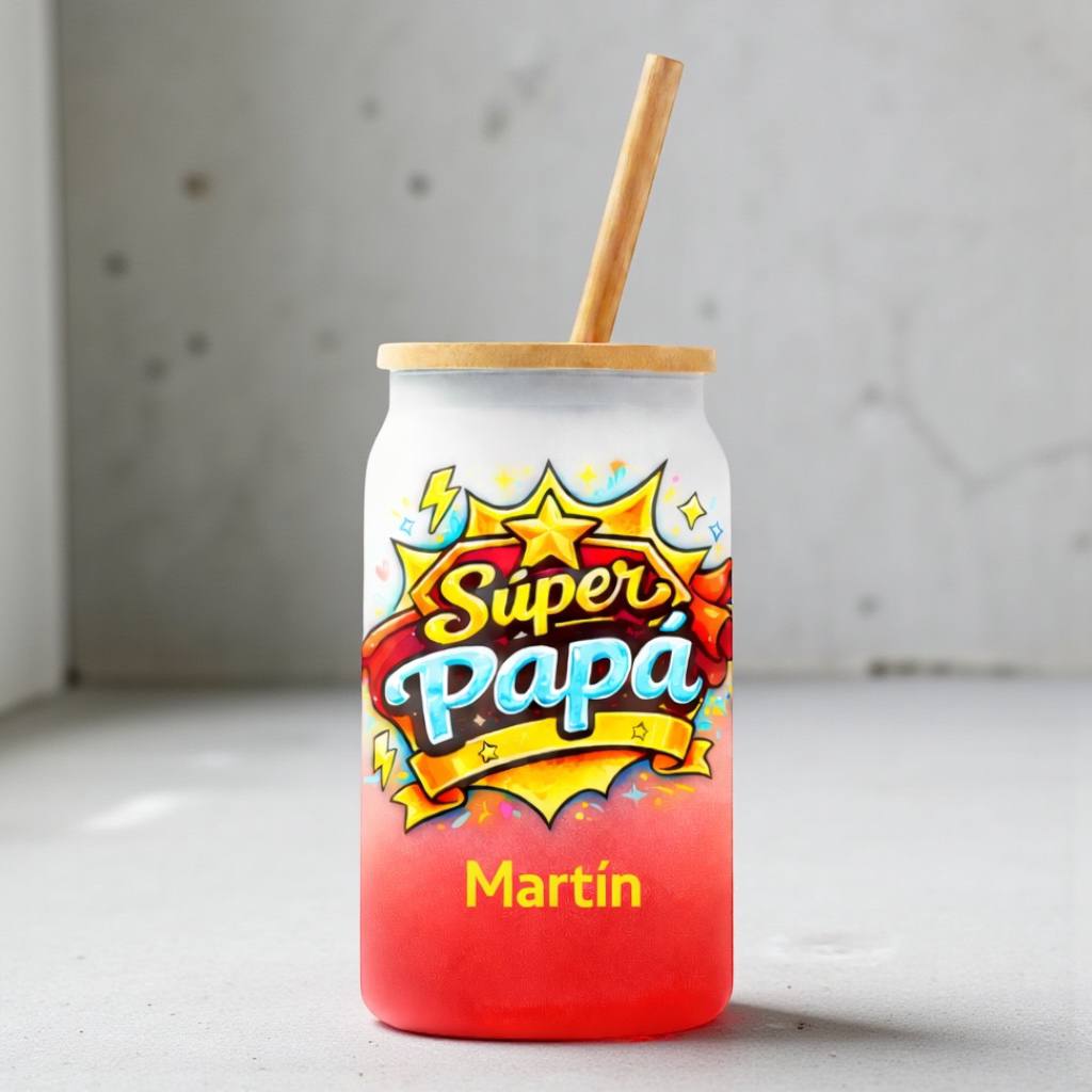 🥤💙 Vaso Lata Personalizado “Futuro Papá” / “Súper Papá” 💙🥤