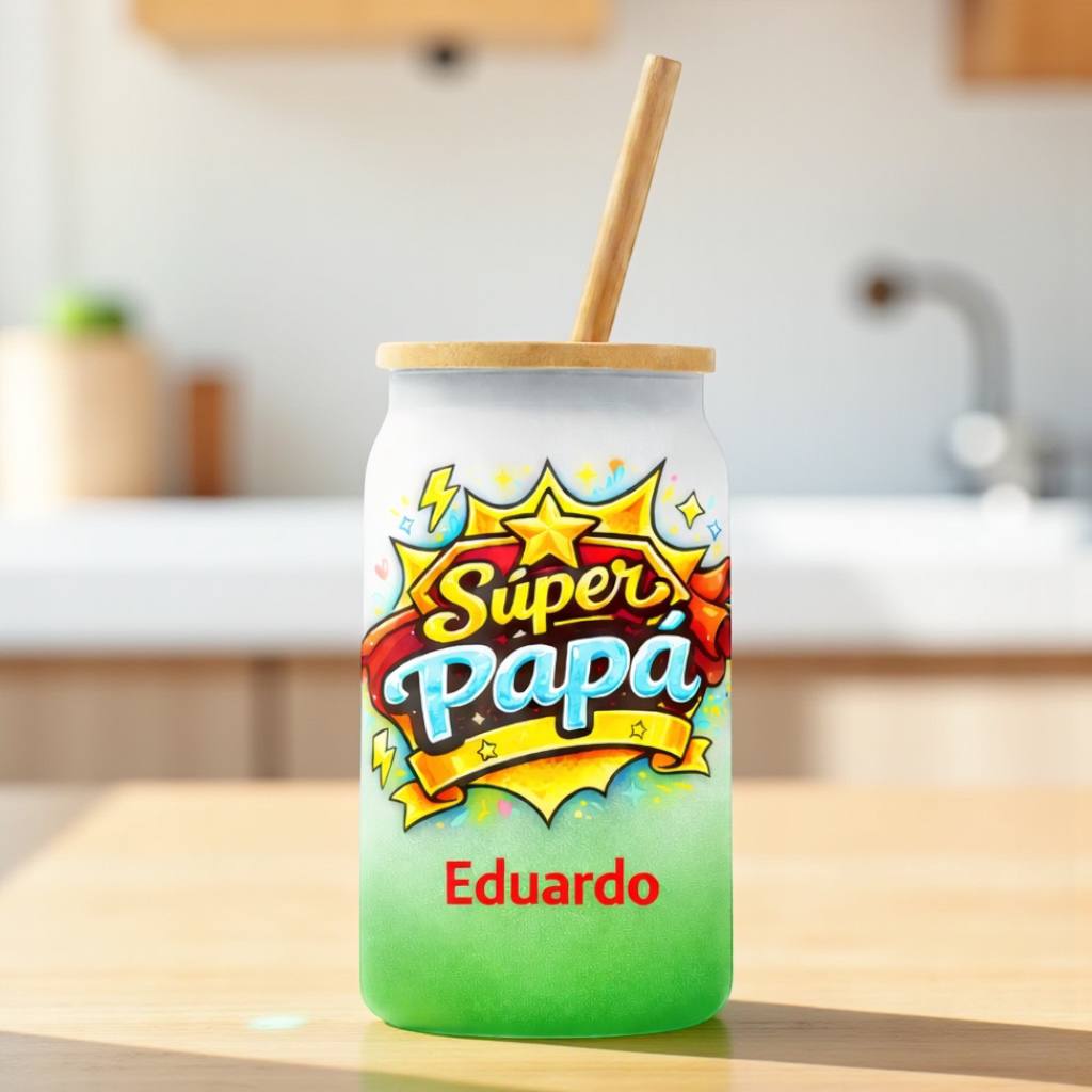 🥤💙 Vaso Lata Personalizado “Futuro Papá” / “Súper Papá” 💙🥤