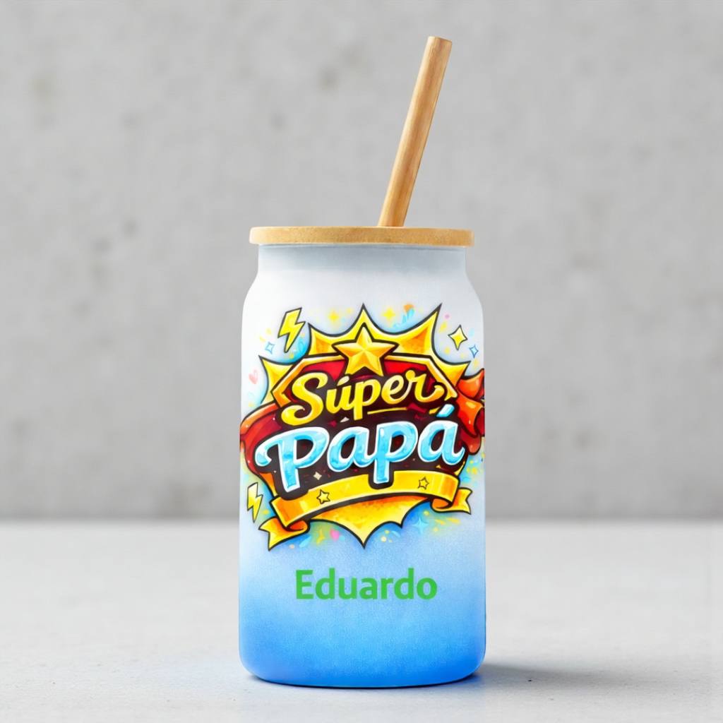 🥤💙 Vaso Lata Personalizado “Futuro Papá” / “Súper Papá” 💙🥤