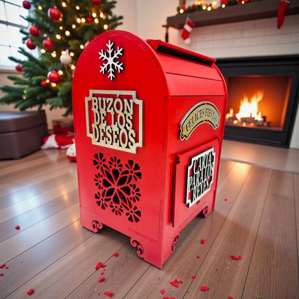 📮✨ Buzón Navideño Personalizado para Cartas de los Reyes Magos ✨📮