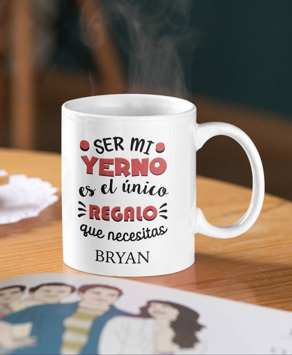 ¡TAZA PERSONALIZADA con NOMBRE y MENSAJE DIVERTIDO!