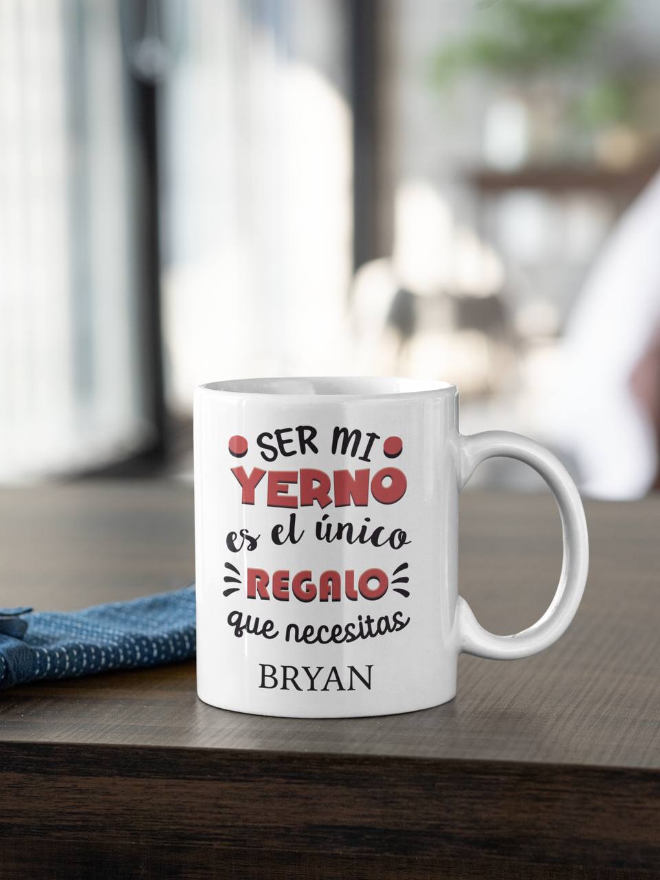¡TAZA PERSONALIZADA con NOMBRE y MENSAJE DIVERTIDO!