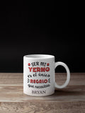 ¡TAZA PERSONALIZADA con NOMBRE y MENSAJE DIVERTIDO!