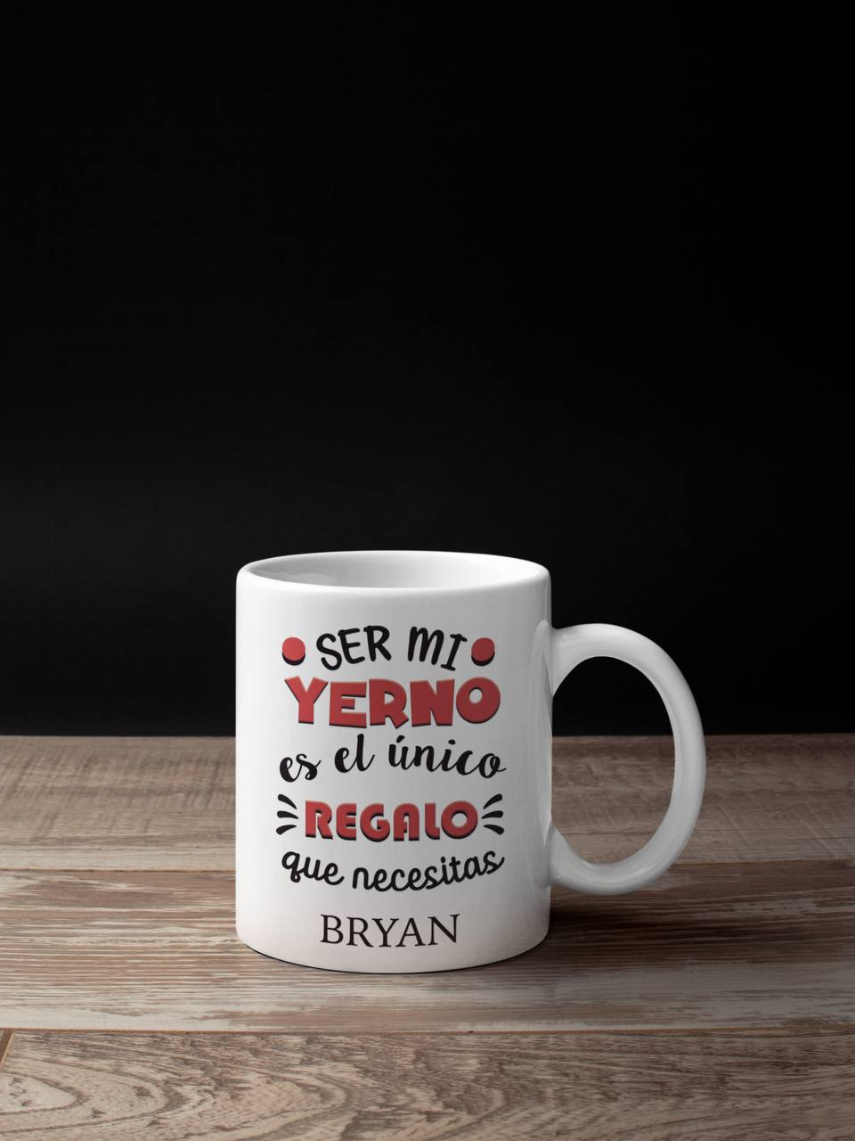 ¡TAZA PERSONALIZADA con NOMBRE y MENSAJE DIVERTIDO!