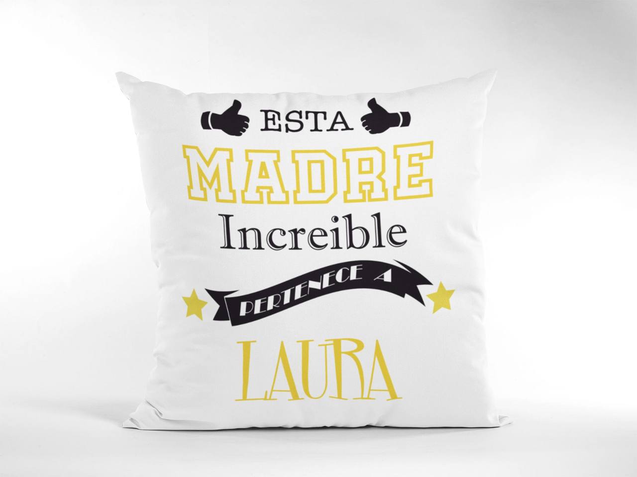 ¡COJÍN PERSONALIZADO con NOMBRE y MENSAJE ESPECIAL!