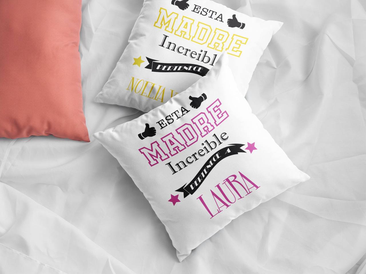 ¡COJÍN PERSONALIZADO con NOMBRE y MENSAJE ESPECIAL!