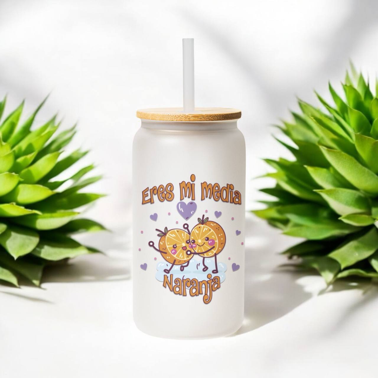 ¡VASO de VIDRIO PERSONALIZADO con FRASE y DISEÑO EXCLUSIVO!
