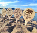 ¡PALA DE PLAYA PERSONALIZADA CON NOMBRE Y DISEÑO GRABADO!