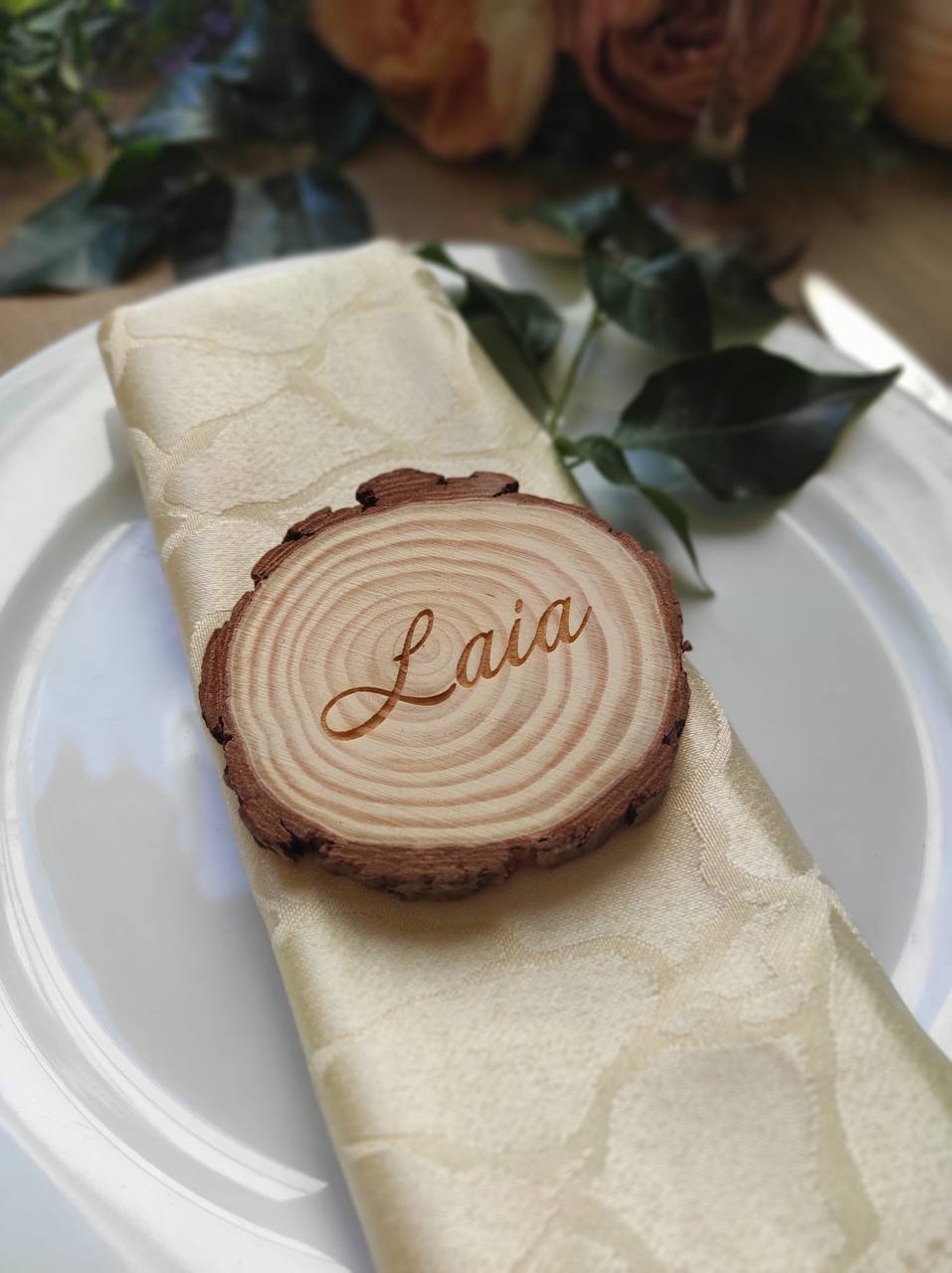 ¡MARCA SITIOS DE MADERA PERSONALIZADO con NOMBRE GRABADO!