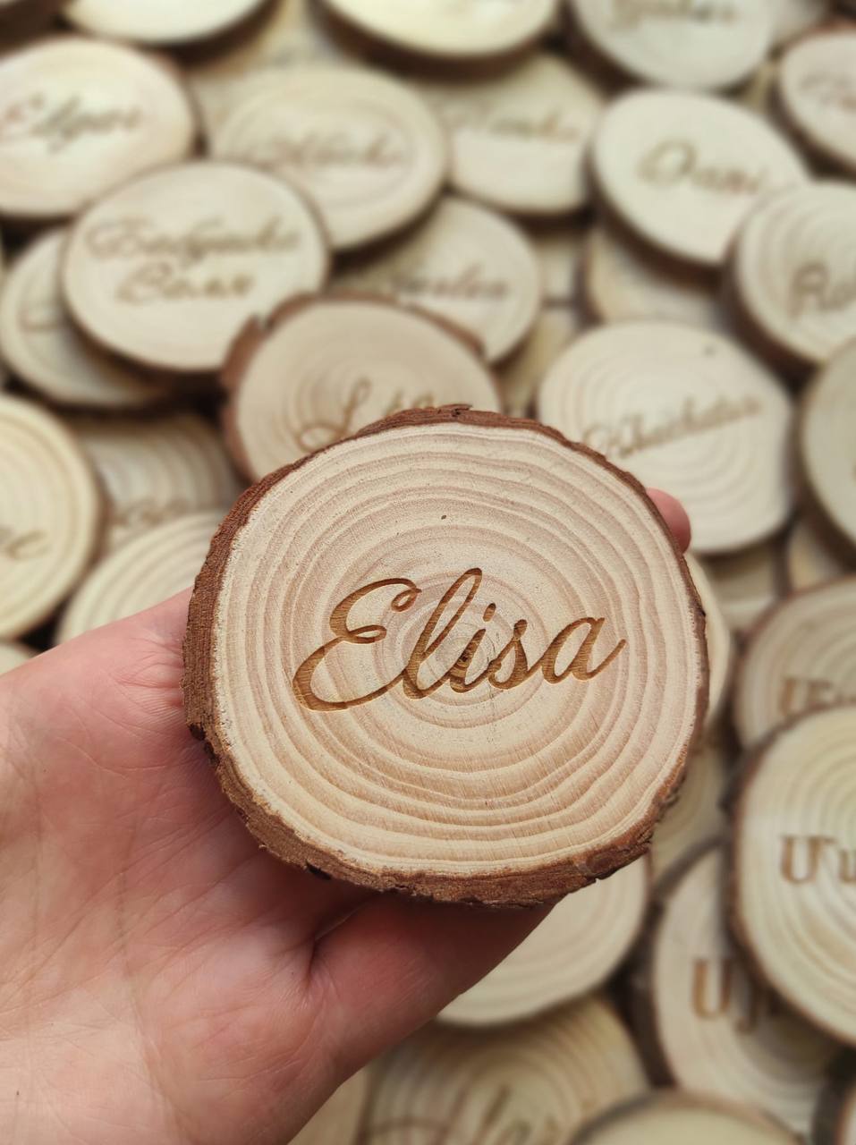 ¡MARCA SITIOS DE MADERA PERSONALIZADO con NOMBRE GRABADO!