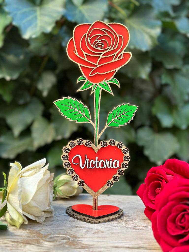 ¡ROSA ETERNA PERSONALIZADA con NOMBRE y MENSAJE ESPECIAL!