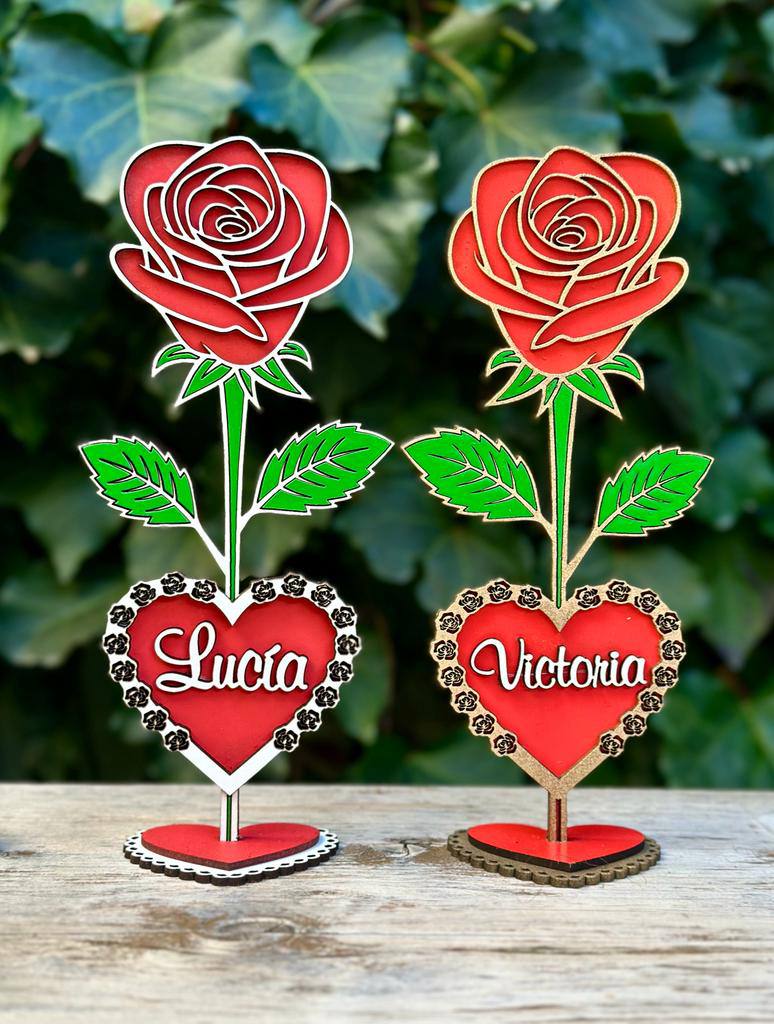 ¡ROSA ETERNA PERSONALIZADA con NOMBRE y MENSAJE ESPECIAL!