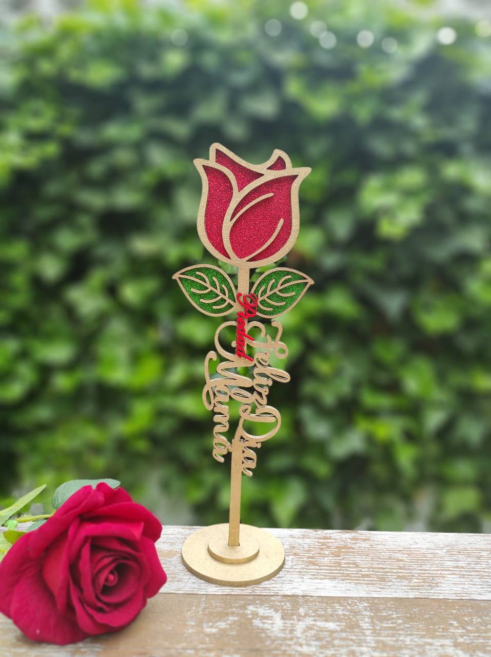 ¡ROSA ETERNA PERSONALIZADA con NOMBRE y MENSAJE ESPECIAL!