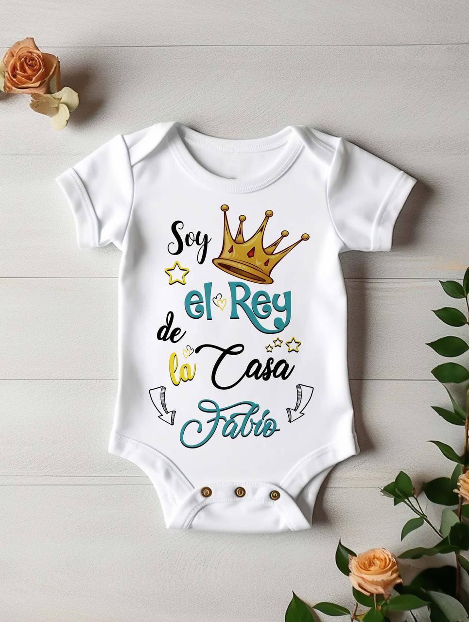 ¡BODY DE BEBÉ PERSONALIZADO con NOMBRE y DISEÑO EXCLUSIVO!