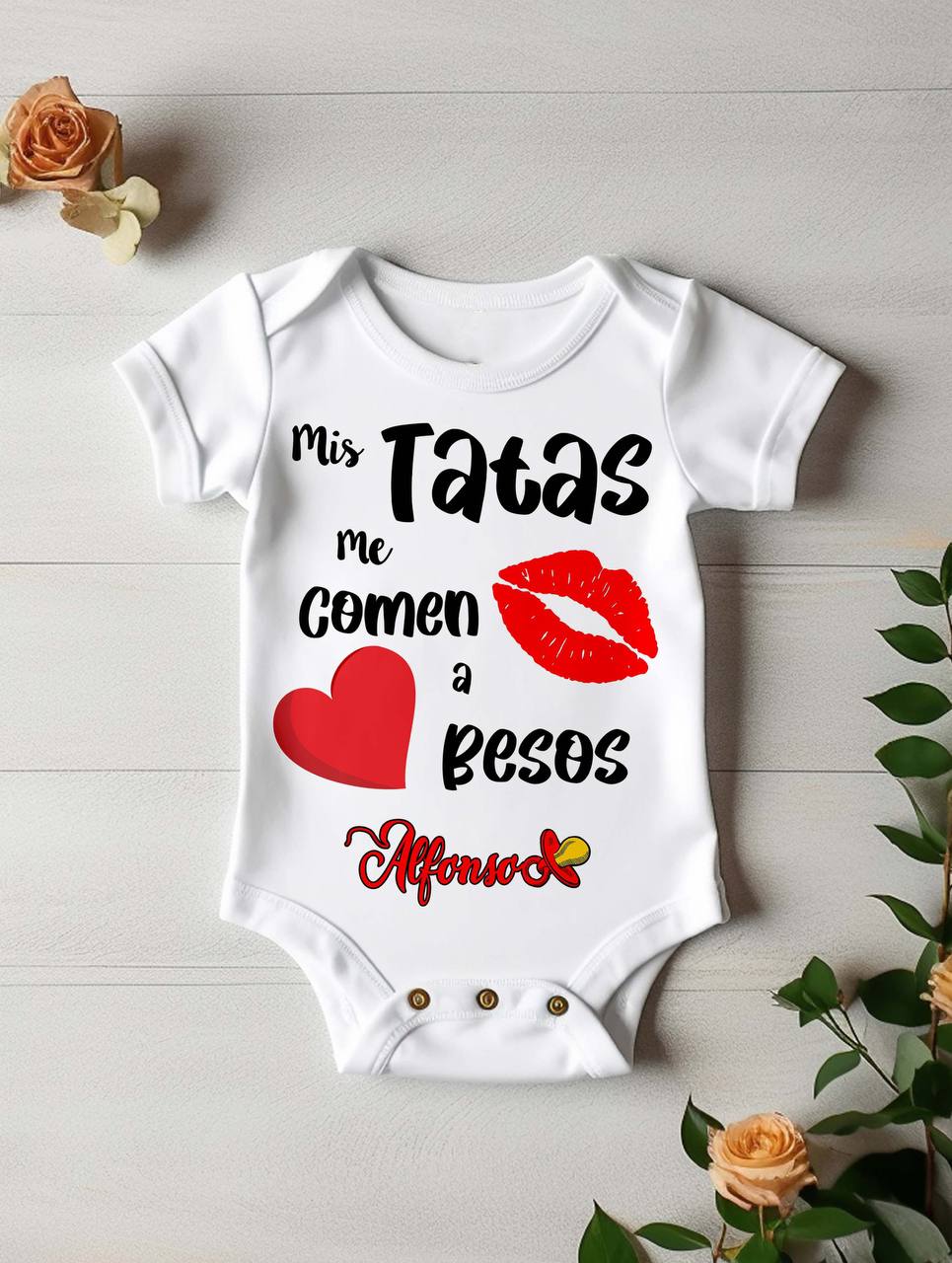 ¡BODY DE BEBÉ PERSONALIZADO con NOMBRE y DISEÑO EXCLUSIVO!