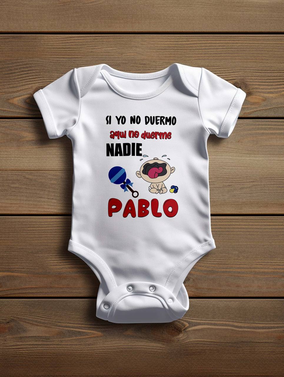 ¡BODY DE BEBÉ PERSONALIZADO con NOMBRE y DISEÑO EXCLUSIVO!