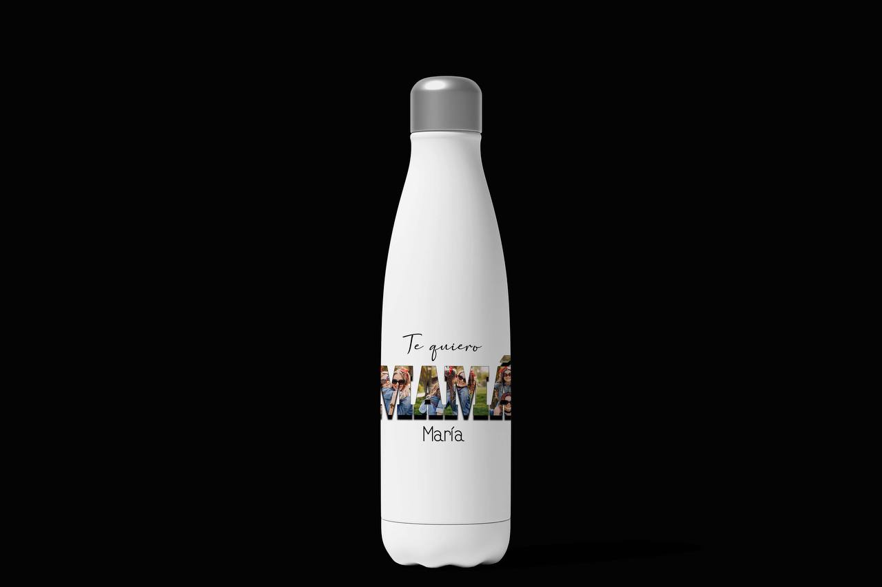 ¡BOTELLA TÉRMICA PERSONALIZADA con FOTO, NOMBRE o FRASE!