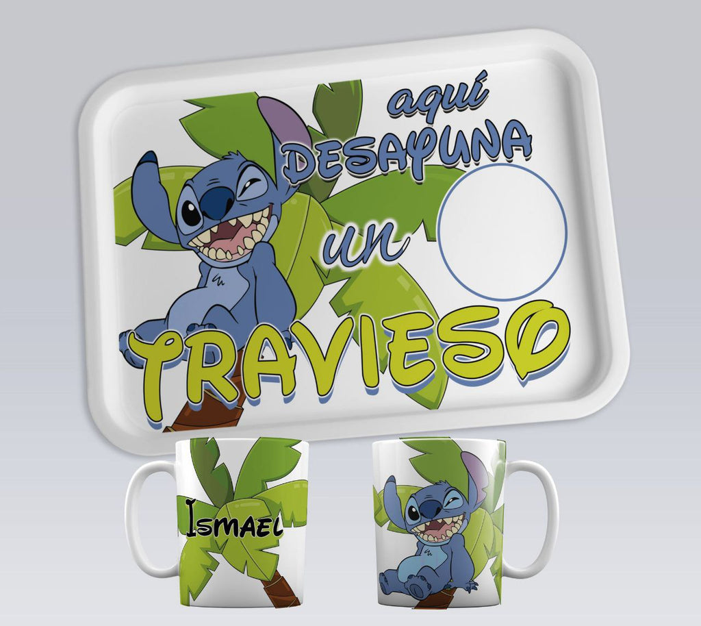 ¡BANDEJA de DESAYUNO PERSONALIZADA con TAZA y NOMBRE!