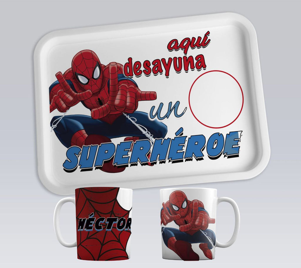 ¡BANDEJA de DESAYUNO PERSONALIZADA con TAZA y NOMBRE!