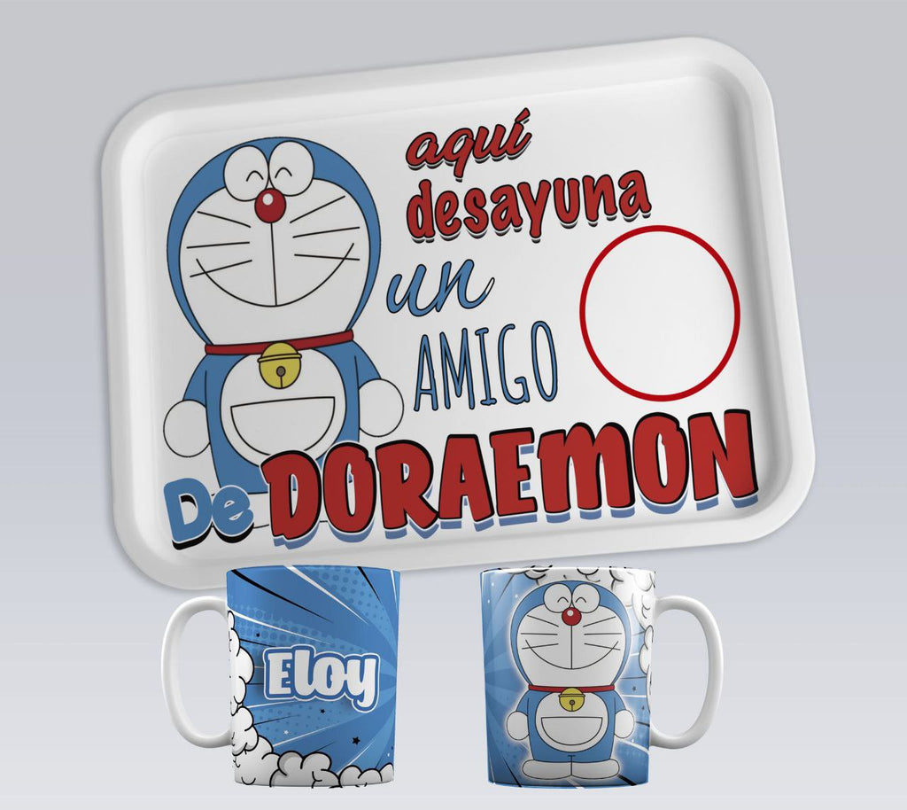 ¡BANDEJA de DESAYUNO PERSONALIZADA con TAZA y NOMBRE!
