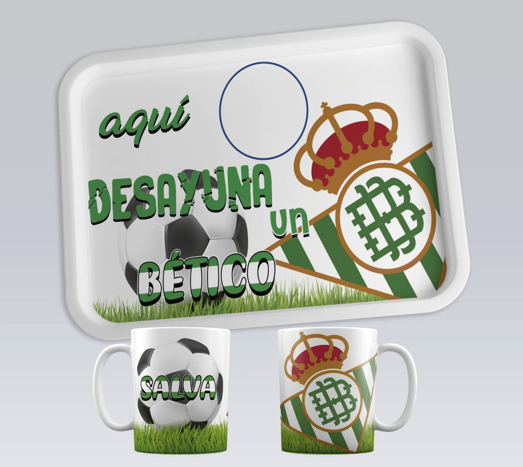 ¡BANDEJA de DESAYUNO PERSONALIZADA con TAZA y NOMBRE!