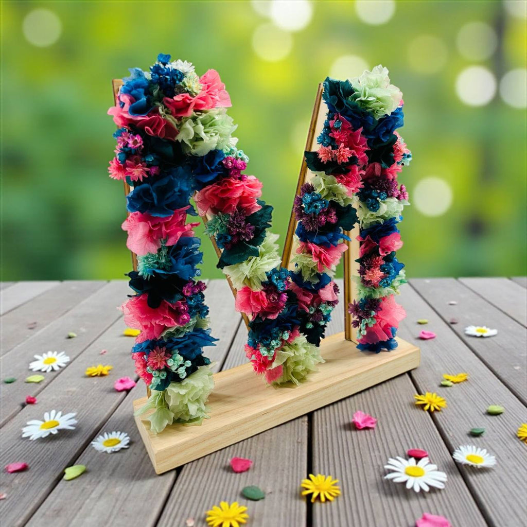 ¡LETRA PERSONALIZADA con ADORNO FLORAL!