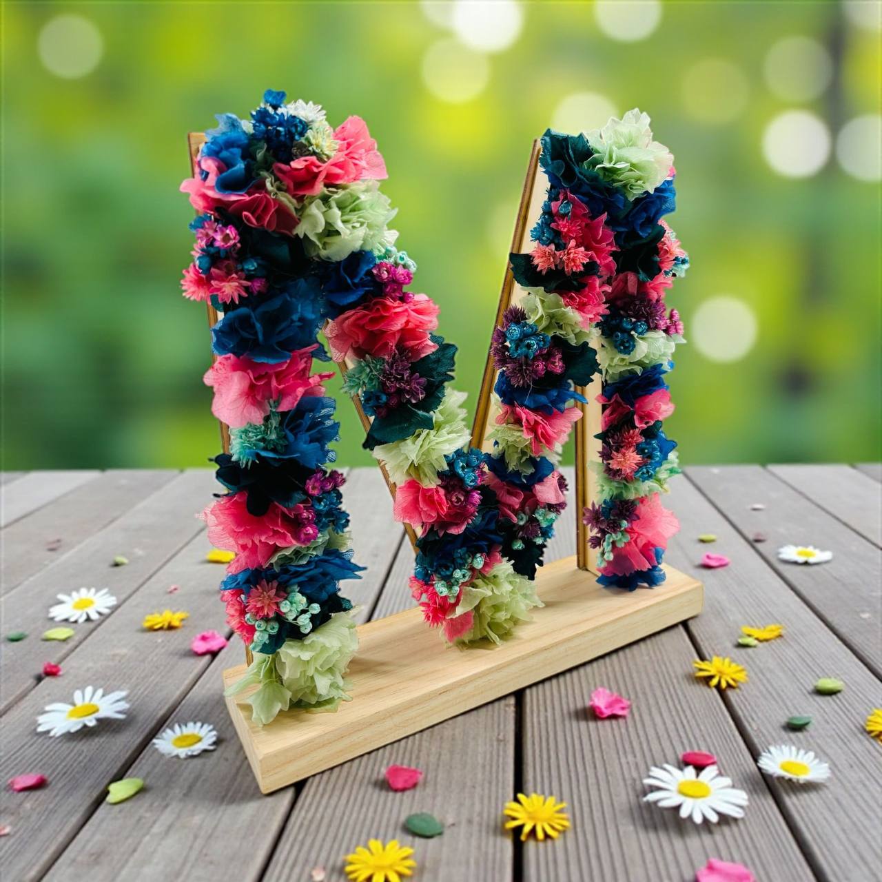 ¡LETRA PERSONALIZADA con ADORNO FLORAL!